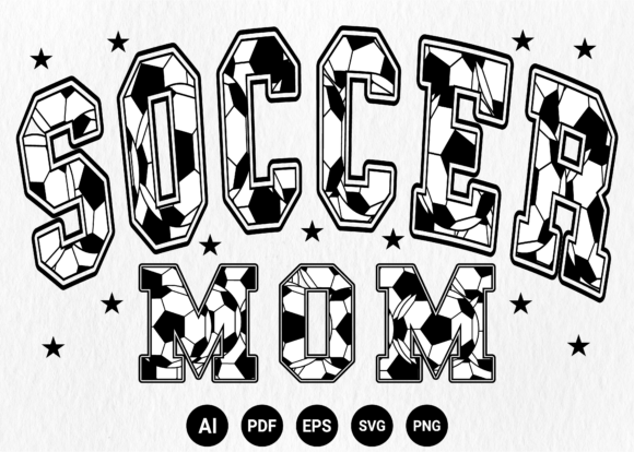 Soccer Mom Bow Retro Sport Mama Design Graphics