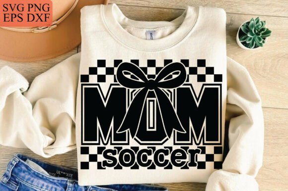 Soccer Mom Coquette Bow: Graphics for T-Shirt Designs