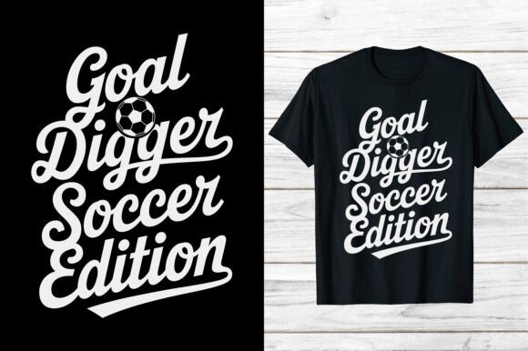 Soccer Sports Gold Digger T-Shirt Designs