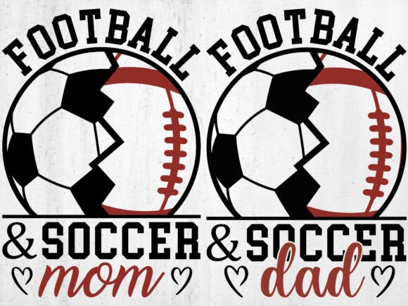 Sports Mom and Dad SVG PNG: Football Design Review