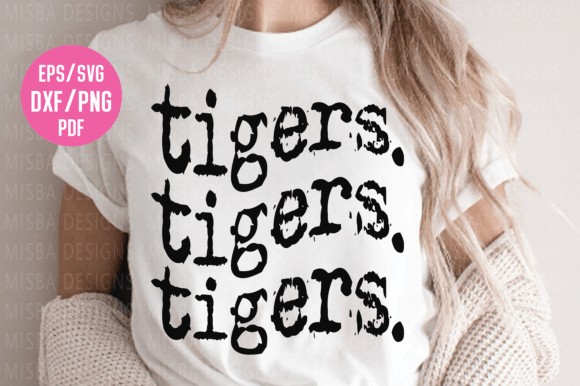 Varsity Tigers SVG: Game-Ready Graphics for T-Shirt Designs